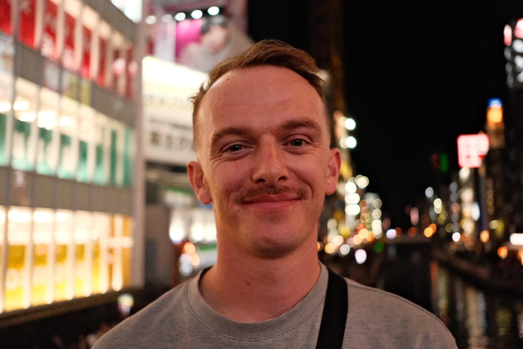 Alan in Osaka, Japan